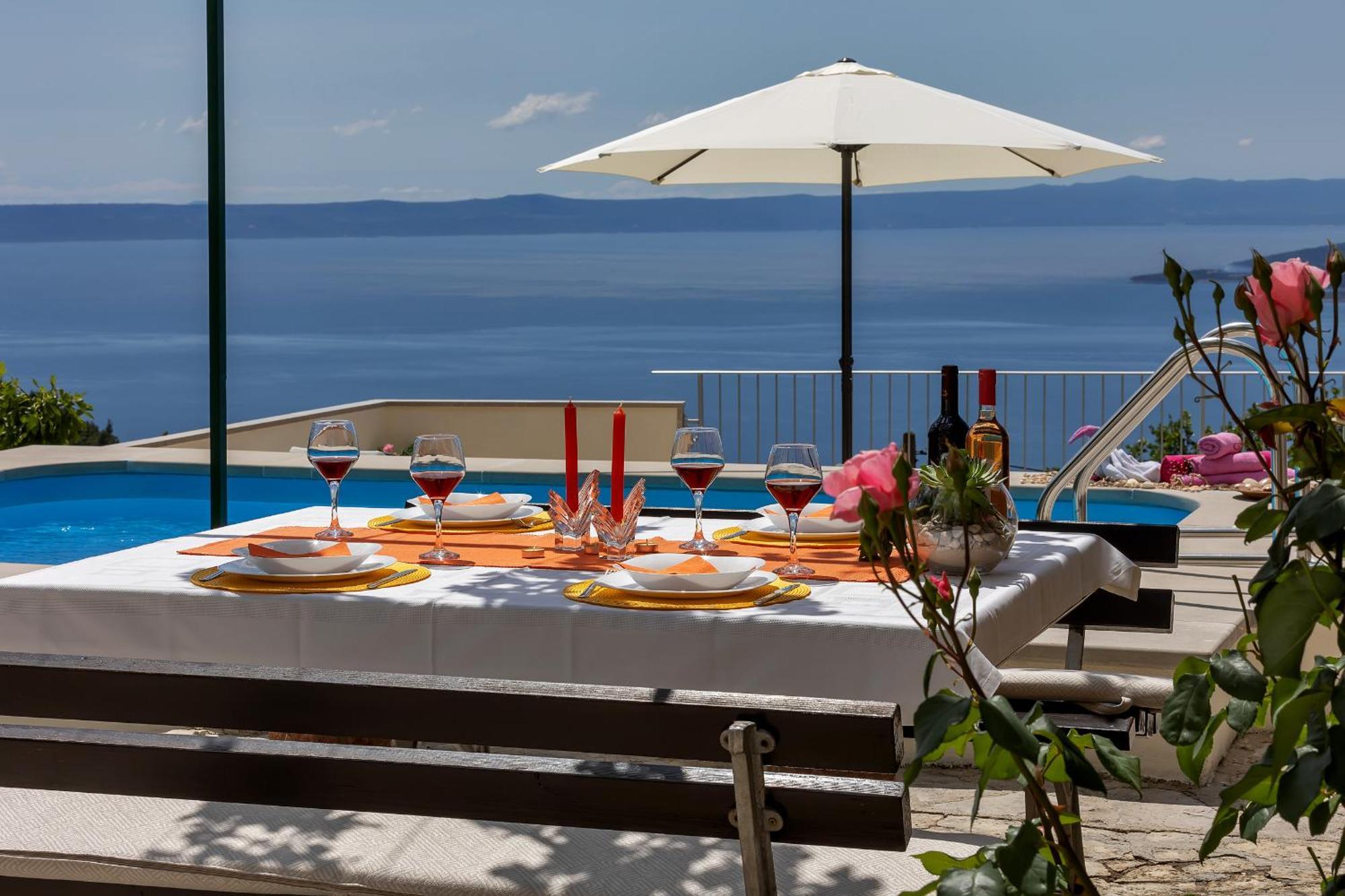Marta With Heated Pool,grill,sea View Дом отдыха *